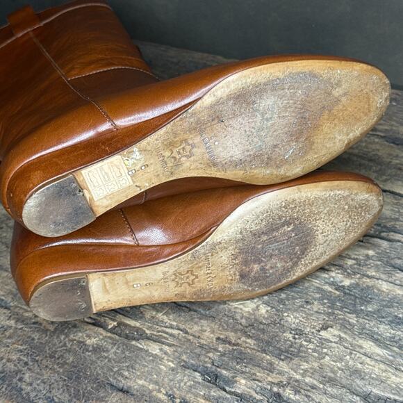 Loeffler Randall Tall Leather Riding Boots Brown Women’s 6B Made in Italy - Picture 12 of 16